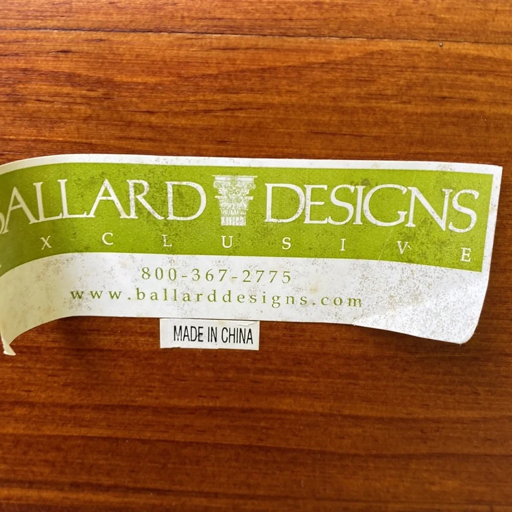 Ballard Designs wooden shelf EUC